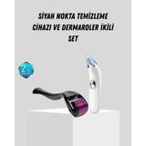 İlk El Grup Ieg Dermaroller ve Vakumlu Siyah Nokta Temizleme Cihazı 2’li Cilt Bakım Seti