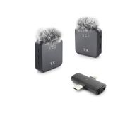 İlk El Grup ieg™ F15-2 Type-C + Lightning Kablosuz 2’Li Yaka Mikrofon Seti - Siyah