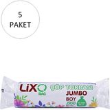 İlk El Grup Ieg™ J-500 Jumbo Boy Çöp Torbası 80 x 110 cm 10 Lu Rulo x 5 Paket = 50 Adet (Siyah) - 10 x 10 cm