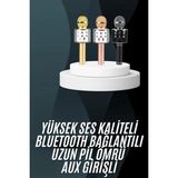 İlk El Grup Ieg™ Karaoke Mikrofon Bluetooth Bağlantılı Aux Girişli Uzun Pil Ömrü Yüksek Ses Kaliteli - Renkli