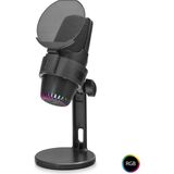 İlk El Grup Ieg™ M9 Profesyonel Rgb Mikrofon 48 Khz / 16 Bit Type-C - Siyah - Renkli
