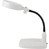 İlk El Grup Ieg™ Masaüstü 10X LED Işıklı Büyüteç Okuma El Sanatları Onarım Büyüteç 7765 - --