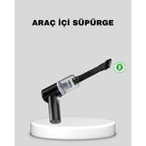 İlk El Grup Ieg™ Mini Şarjlı Araç Süpürgesi – 120W Güçlü Motor, 5500PA Vakum Emiş, Yıkanabilir Fil - Renkli