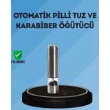 İlk El Grup Ieg™ Pilli Baharat Değirmeni Karabiber Tuz ve Baharat Öğütücü - Renkli