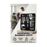 İlk El Grup Ieg™ Profesyonel Barbekü Seti 20 Parça Çantalı Paslanmaz Çelik Mangal Maşa Spatula Fırça � - Renkli