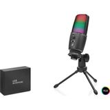 İlk El Grup Ieg™ Profesyonel Rgb Mikrofon Dokunmatik Mute ve Gain Kontrollü Type-C - Siyah ME31 - Renkli