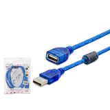 İlk El Grup ieg™ Usb Uzatma Kablosu 3 M - Şeffaf Mavi HDX7535