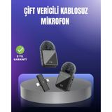 İlk El Grup Ieg™ Vlog Podcast ve Röportajlar Için Kablosuz Çift Yaka Mikrofon - 1 - Renkli