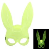 İlk El Grup Karanlıkta Yanan Glow Floresan Tavşan Maskesi 32X22 cm