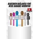 İlk El Grup Karaoke Mikrofon Bluetooth Bağlantılı Aux Girişli Uzun Pil Ömrü Yüksek Ses Kaliteli - 1