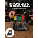 İlk El Grup Matkap Ucu Seti 24 Parça Organizer Kutulu Ahşap Metal Beton Uyumlu Yeni Nesil - 1