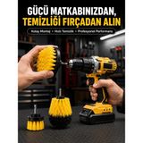İlk El Grup Matkap Uyumlu Temizlik Fırçası Seti 3’lü Çok Amaçlı - 1 - Renkli