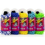 İlk El Grup Mikrofiber Şonil Temizlik Bezi - Makarna - Oto Yıkama Eldiveni - Renkli
