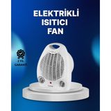 İlk El Grup Mini Elektrikli Isıtıcı – 2000W Güç, Fanlı Isıtma, 3 Isı Modu