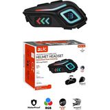 İlk El Grup Motor Kask Kulaklık Rgb Modlu Motosiklet Kulaklık Su Geçirmez 5.4 Bluetooth Intercom BLB_36 Tkç(