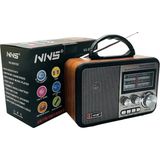 İlk El Grup Nns NS-8897 Orta Boy Retro, Nostaljik, Ahşap Tasarım Radyo - Renkli