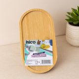 İlk El Grup Oval Bambu Mini Tepsi - Yağdanlık Altlık 12 x 23.3 x 0.8 cm - Renkli