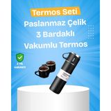 İlk El Grup Paslanmaz Çelik Termos Seti | 500 ml Kapasite 6-12 Saat Isı Koruma Hediye Kutulu Ieg - Renkli - 0 - 249 ml