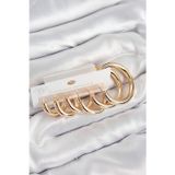 İlk El Grup Pirinç Halka Model Gold Renk Kadın Set Küpe - Tj-Bkp11057