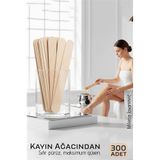 İlk El Grup Premium Ahşap Ağda Spatulası 300’Lü Paket - Profesyonel Salon Tipi Steril Ve Pürüzsü