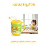İlk El Grup Premium Pipetli Çocuk Bardağı 350 Ml -Alıştırma Bardağı Ve Suluk