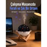 İlk El Grup Projektör Işıklı ve Aromaterapi Destekli Taşınabilir Nemlendirici Cihaz USB Bağlantılı - Renkli - 1