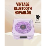 İlk El Grup Retro Pikap Hoparlör – Şarjlı Kablosuz Projektör ve Gece Lambası - 1
