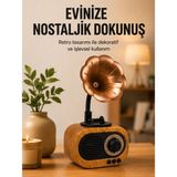 İlk El Grup Retro Tasarımlı Mini Bluetooth Hoparlör ve Fm Radyo Çoklu Medya Yeni Nesil - Renkli