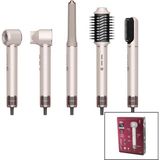 İlk El Grup Rose Gold Air Brush 5in1=bukle-Hacimle-Düzleştir-2-Fırça Saç Kurutma - Şekil Makinesi 13 - Renkli