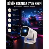 İlk El Grup Şarjlı Projeksiyon Oyun Sinema Projektörü 4K Hd Görüntü Kaliteli Yeni Nesil