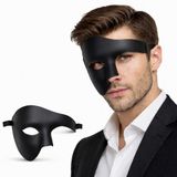 İlk El Grup Siyah Yarım Erkek Maske – Phantom Parti & Balo Maskesi