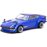 İlk El Grup Tarmac Works 1/64 Nissan Fairlady Z S30 Widebody Blue - Designed By Jon Sibal - 10 cm