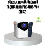 İlk El Grup Taşınabilir 1080P Hd Akıllı Projektör – 64GB Dahili Hafıza, 2gb Ram, Uzaktan Kumandalı