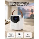 İlk El Grup Taşınabilir Akıllı 1080P Projektör – 64GB Hafıza, 2gb Ram, Full Hd Görüntü, Kumandalı Ye