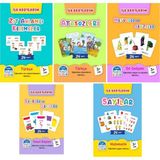 İlk Kartlarım Serisi - Atasözleri - Sayılar - Renkler ve Şekiller - Zıt Anlamlı Kelimeler - Meyveler ve Sebzeler 5'li Set