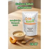 İlk Kaşık Balkabaklı Bebek Muhallebisi 125g +6 Ay Katkısız Pirinç Unlu Doğal Ek Gıda