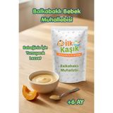 İlk Kaşık Balkabaklı Muhallebi Karışımı 200 g | +6 Ay Bebek Ek Gıda | Tam Pirinç Unlu, Yulaflı ve İrmikli Katkısız Muhallebi