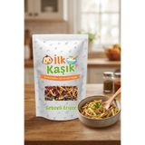 İlk Kaşık Sebzeli Erişte 100 gr / Doyurucu Bebek Ek Gıdası Tam Buğday 45g Sebze Eşdeğeri
