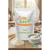 İlk Kaşık Tam Buğday Unu 200G +6 Ay Taş Değirmen Durum Buğdayı Katkısız Bebek Ek Gıda - 200 gr