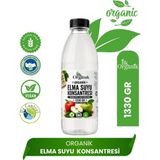 İlk Organik Elma Suyu Konsantresi 1330 gr %100 Organik Meyve Özü Doğal Aroma İçerir (Analizli) - 1,3 lt