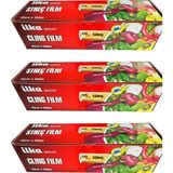 İlka 3 Paket 45 cm 500 mt Şeffaf Mutfak Rulo Streç Film Folyo