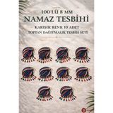 İlkbenaldim 99'lu 8 mm Namaz Tesbihi 100 Adet Karışık Renk Toptan Tesbih Seti Dağıtmalık Zikir Tesbihi