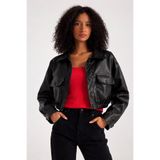 İLKCET MODA Crop Kadın Cepli Tarz Ceket
