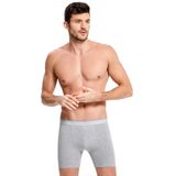 İLKE 005 ERKEK ELASTEN UZUN BOXER BEYAZ L