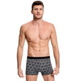 İlke 1601 Erkek Likralı Desenli Boxer Karışık Renk M