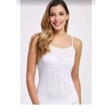 Ilke 223 Bayan Dantelli Jakarlı Ip Askılı Atlet 6 Adet - Beyaz - 3XL
