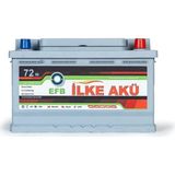 Ilke Akü 72 Ah Efb 12V Start-Stop Uyumlu Akü - -Olivine