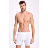 İLKE Erkek Uzun Likralı Boxer 005 - 3 Adet - L - Beyaz