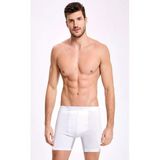 İLKE Erkek Uzun Likralı Boxer 005 - 6 Adet - M - Beyaz