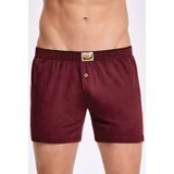 İlke İç Giyim Düz Havlu Bel Erkek Boxer 3 Adet - 2XL - Bordo